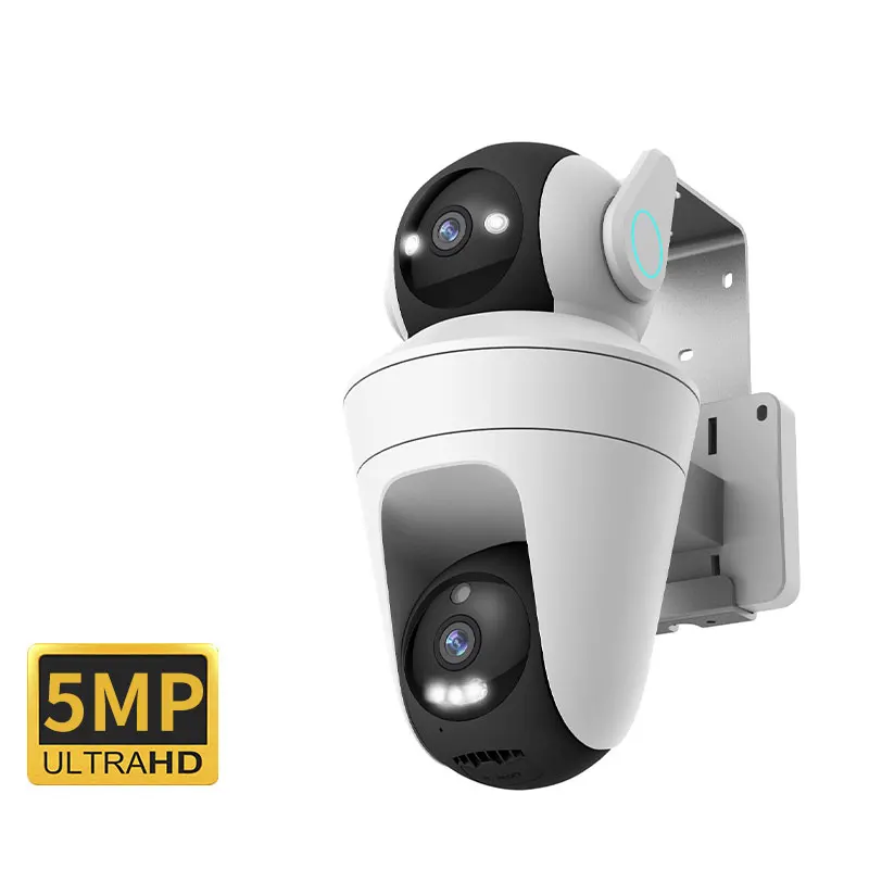 4MP UHD  IPC360 Home APP 10X Zoom Dual Lens Floodlight Wireless PTZ IP Camera Full Color AI Humanoid Detection CCTV Baby Monitor