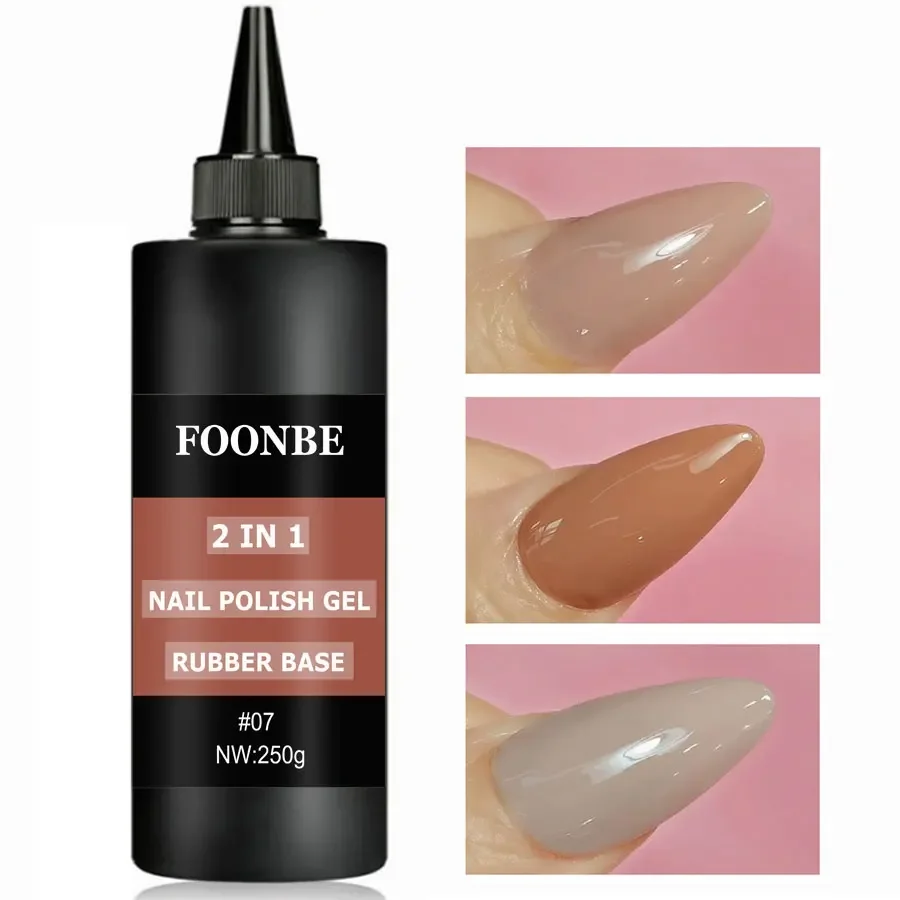 

250g Mousse Series Color Rubber Base Nail Polish Gel Base Coat Self Leveling Construction Reinforcement Gel Nail Polish