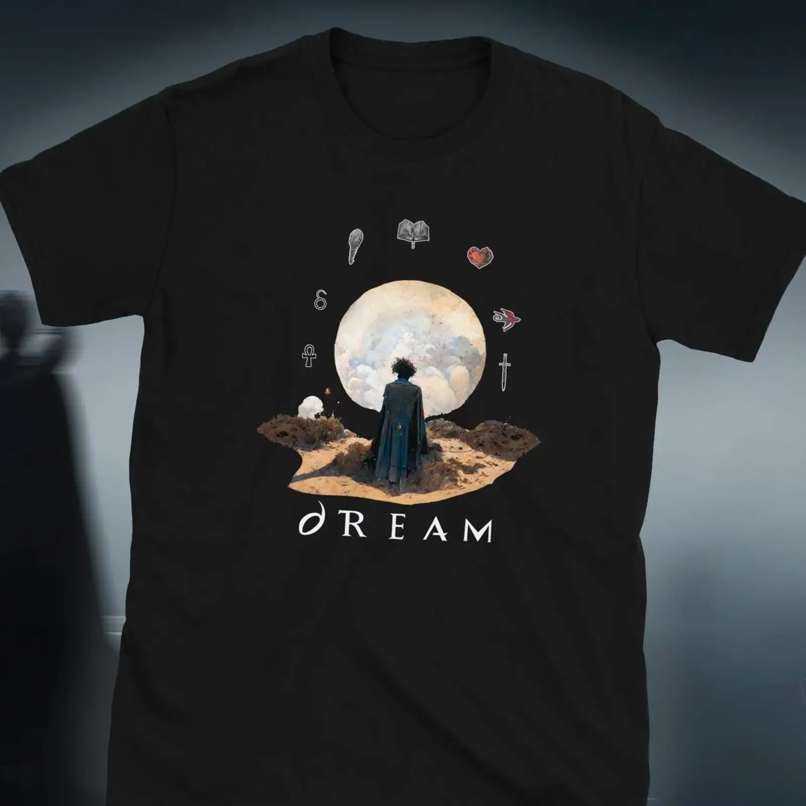 The Sandman T Shirt Endless Dream Men amp 39 s Women Fit Neil Gaiman Morpheus vintage Washed Slightly Stylish Stretched