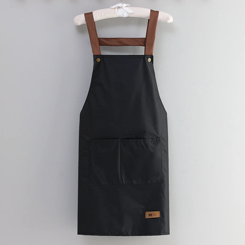 Kitchen Apron Women Men Waterproof And Oil Release Catering Work Clothes With Pockets Home Hotel Resturant Coffee Shop Cleaning