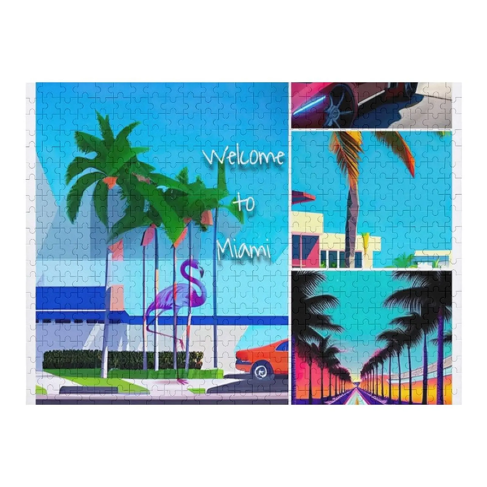

Welcome to Miami Jigsaw Puzzle Adult Wooden Personalised Jigsaw Puzzle