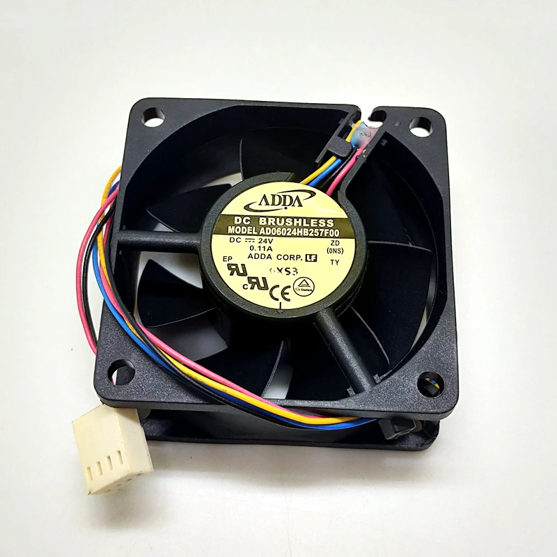 60mm Case Fan for ADDA 6025 24V double ball Bearing PWM Mute AD06024HB257F00 6cm Converter Fan