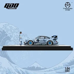 Time Micro X GDO 1:64 RWB The Great Wave off Kanagawa Model Car