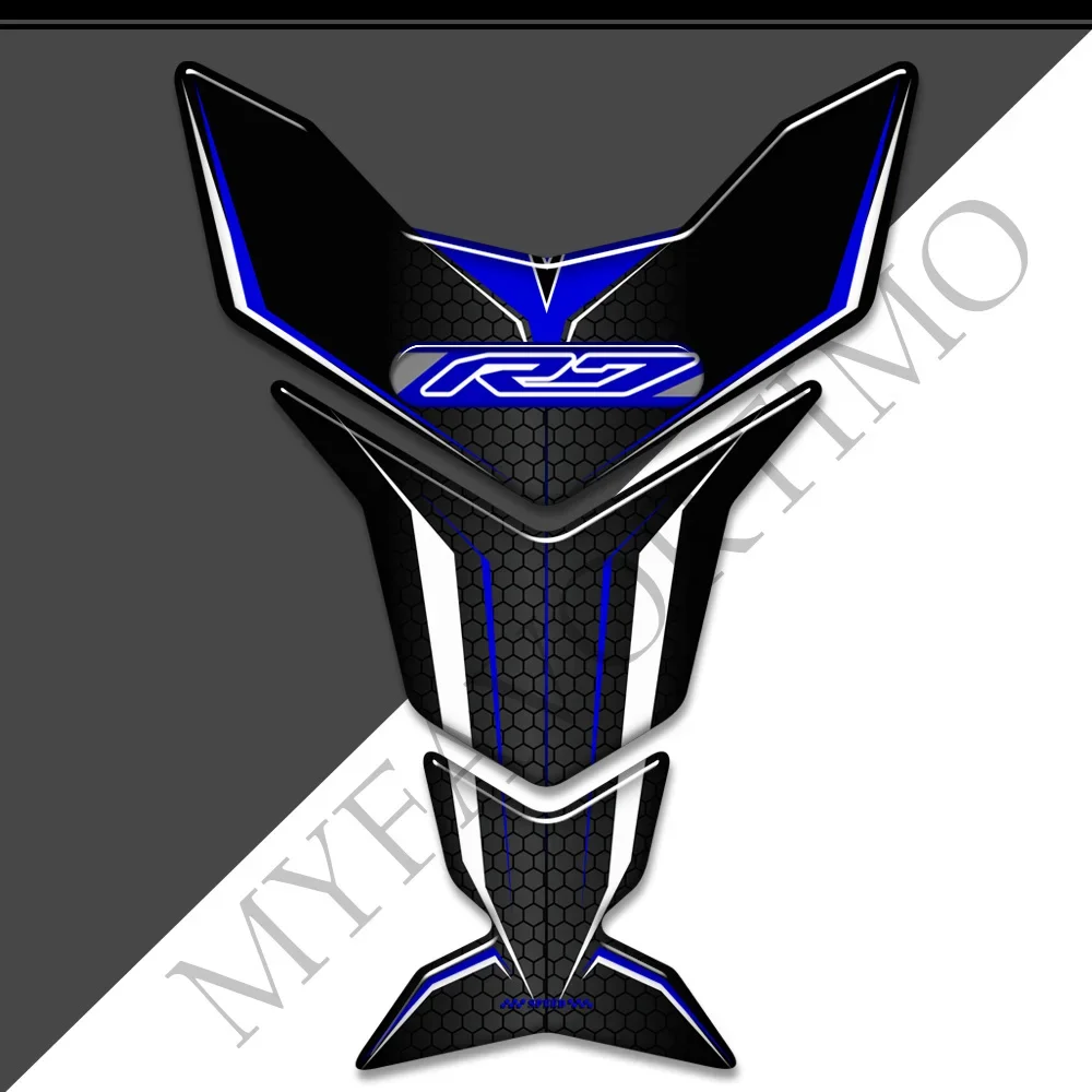 For YAMAHA YZF-R7 YZF R7 Tank Pad Protector Emblem Badge Logo Stickers Decals Gas Fuel Oil Kit Knee Fish Bone2020 2021 2022