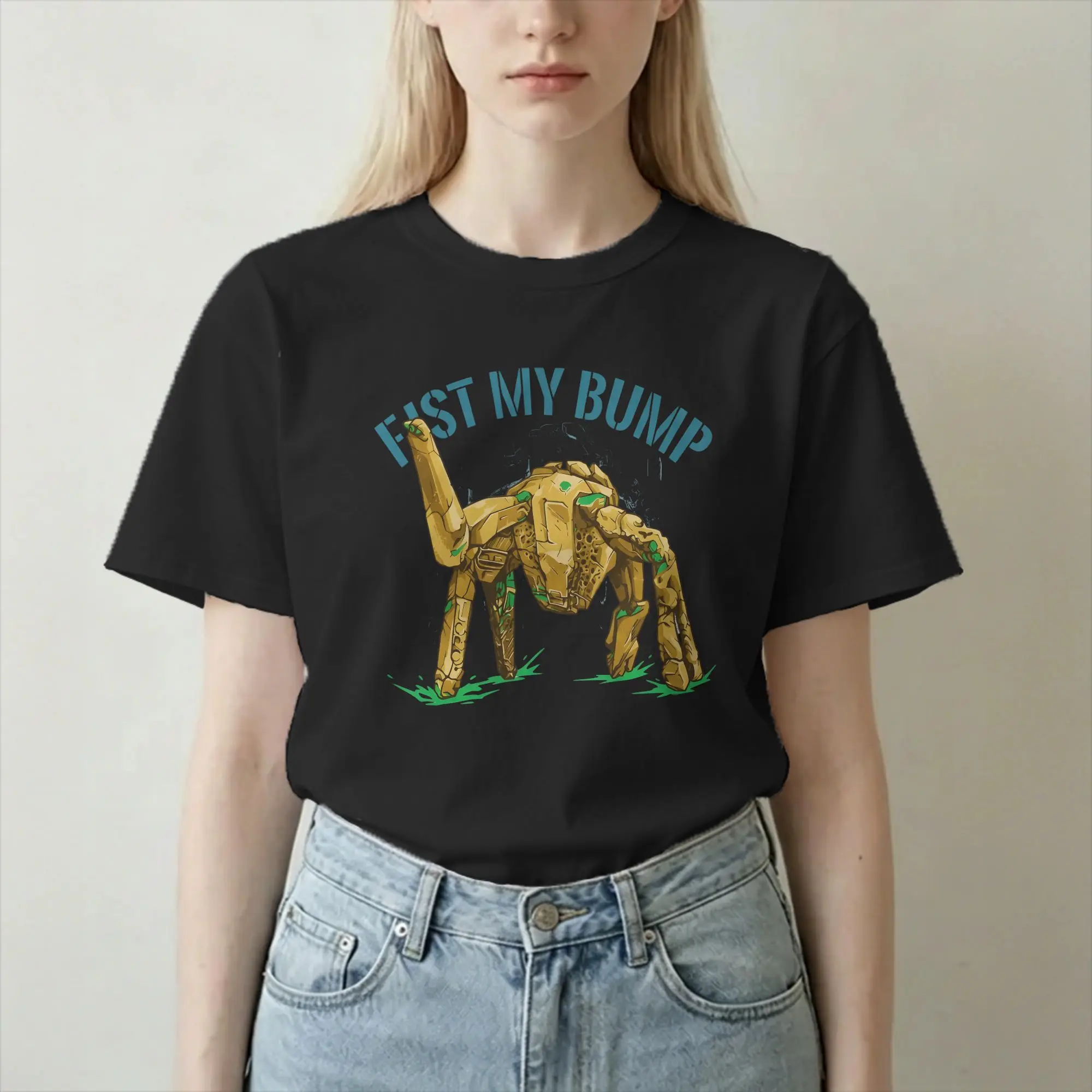 Camiseta Unissex Engraçada Project Hail Mary Fist My Bump 100% Algodão Gola Redonda Manga Curta Tamanhos Grandes