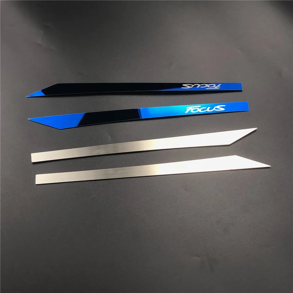 Car Accessories Stainless Steel Car Styling Interior Front Door Trim Sticker Cover For Ford Focus 3 Mk3 2012-2017