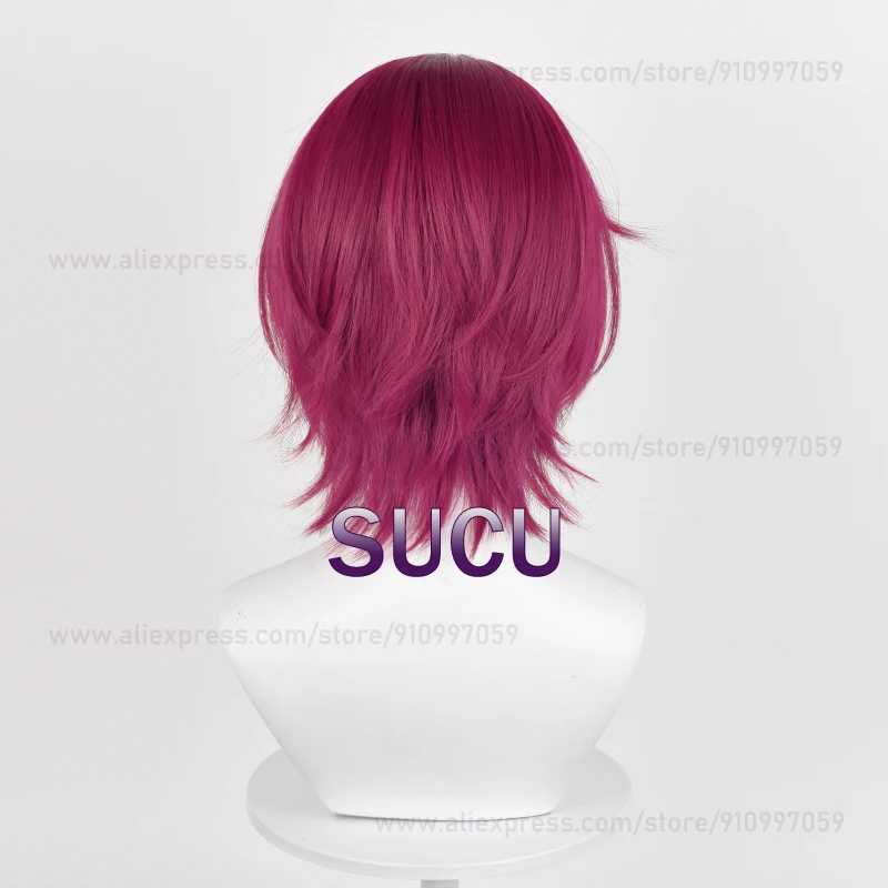 Anime Free! Rin Matsuoka Cosplay Wig 33cm Short Man Hair Heat Resistant Halloween Party Wigs + Wig Cap