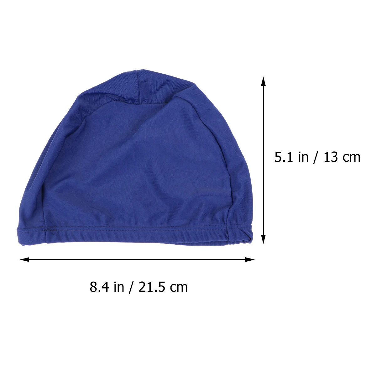 

Pure Color For Women Men Elastic Flower Swimming Cap Polyester Bathing Hat Anti-Slip Sun Protection Swimming Cap Blue