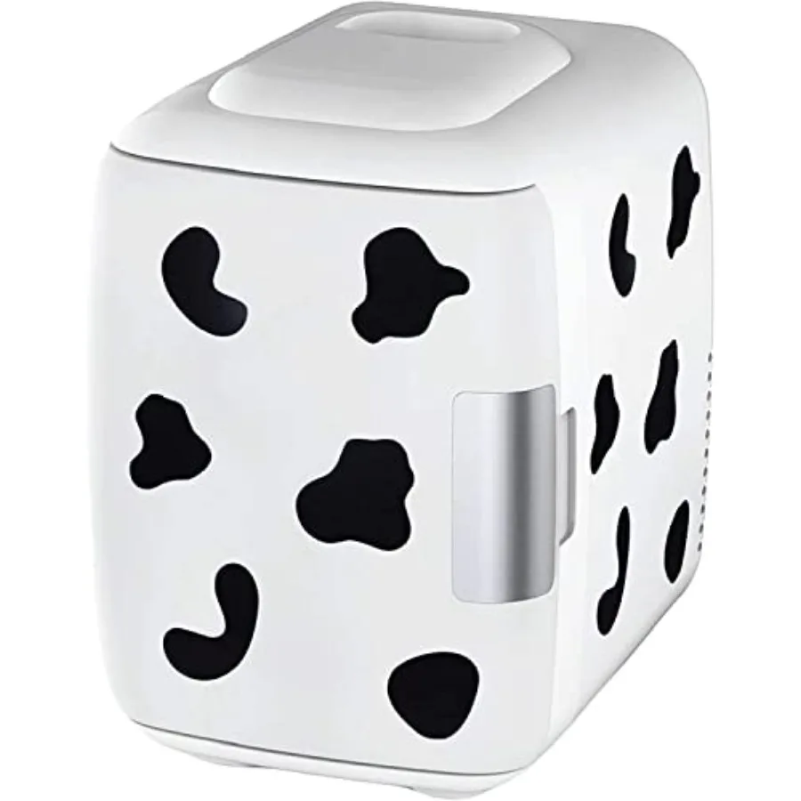 

Skincare Mini Fridge for Bedroom - Car Office Desk and Dorm Room - Portabe/6 Can Eectric Pug In Cooer and Warmer for Food Drink