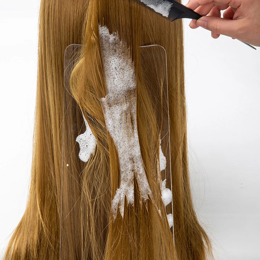 

3Pcs Hair Coloring Highlighting Board Clear Dye Paddle for Salon- Portable Lightweight Reusable Dyeing Styling