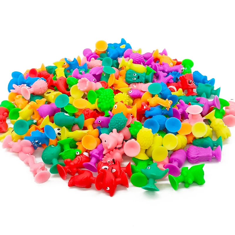 

120/60PCS Mini Silicone Suction Toy Funny Gifts Goodie Bag Fillers For Kids Party Favors For Boys And Girls Classroom Prizes