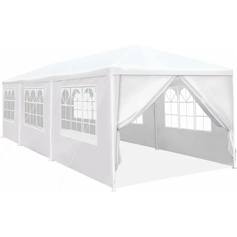 

Party Tent Wedding Patio Gazebo Outdoor Carport Canopy Shade with Side 8 Removable Walls