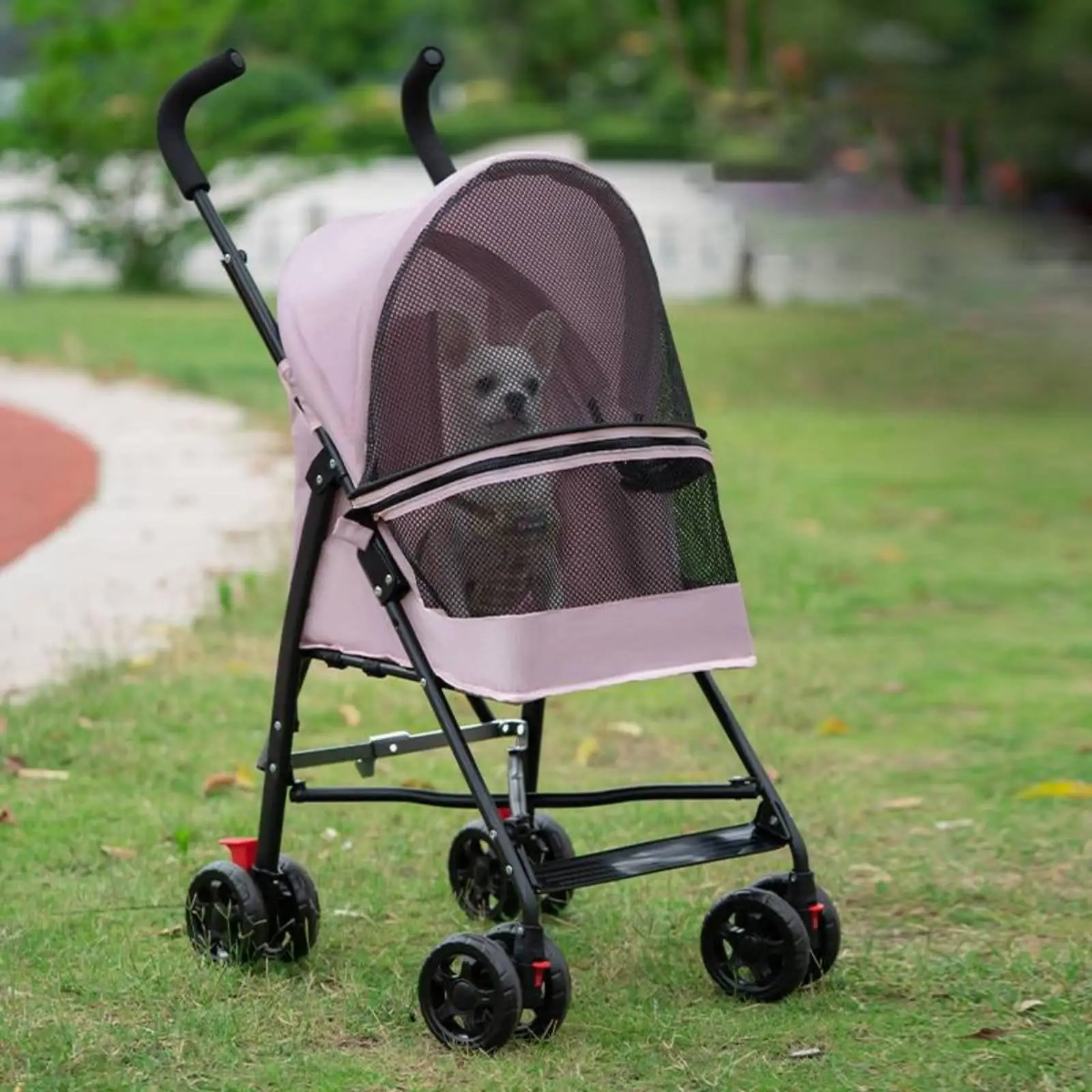 Foldable Carrier Lightweight Pet Dog Buggy Small Dog Stroller Cushion Travel Enclosure for Puppy Outings Foldable Carrier Lightweight Pet Dog Buggy Small Dog Stroller Cushion Travel Enclosure for Puppy Outings