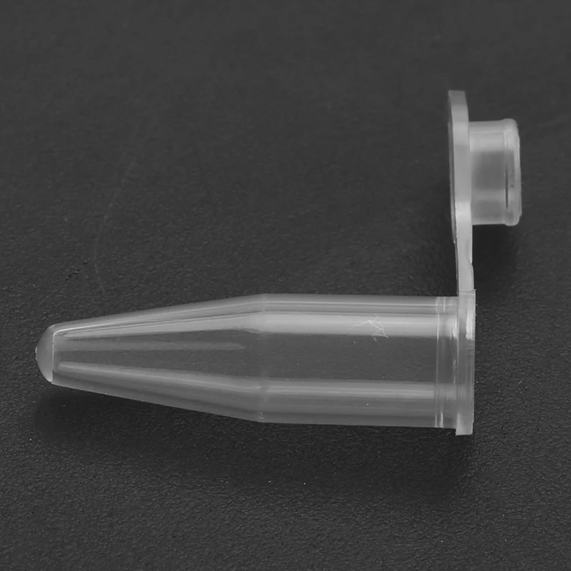 5000 Pcs 0.2Ml Round Bottom Centrifuge Tubes W Attached Caps Clear White