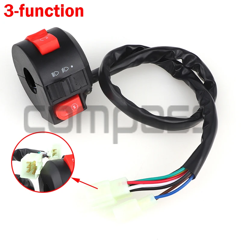 

Motorcycle Three-Function Start Switch Assembly is Suitable for 50cc70cc 90cc110cc 125cc 150cc ATV Off-road Vehicle Four-Wheeler