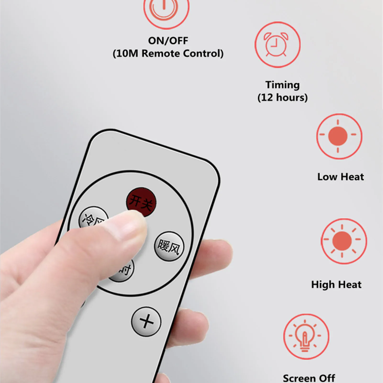 Aire acondicionado montado en la pared, máquina de refrigeración con calefacción PTC, Control remoto, para el hogar, enchufe europeo de 220V