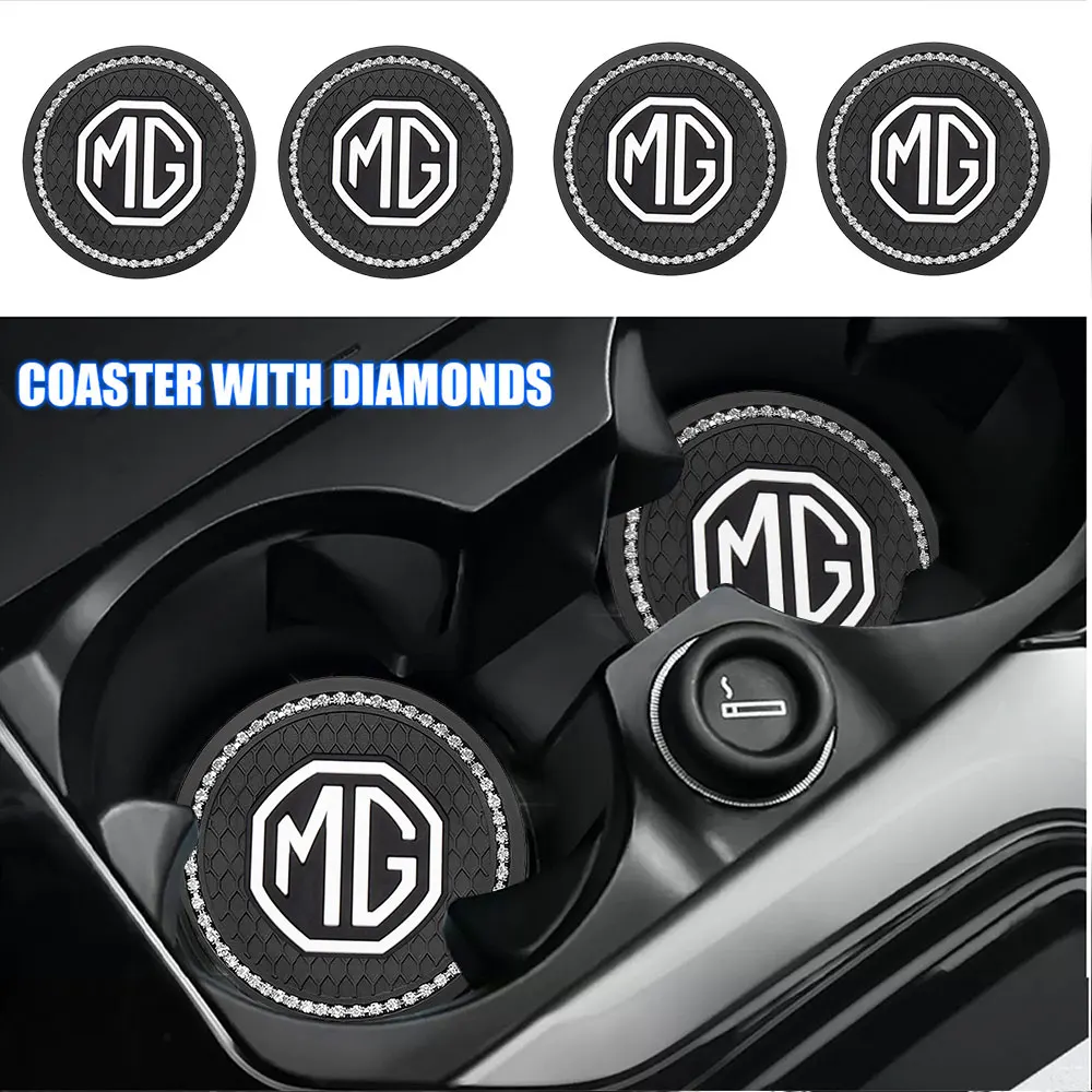 

1/2 шт. силиконовая автомобильная подставка, противоскользящая накладка, держатель для стакана с водой, коврик, декор для гаражных двигателей Morris MG7 ZS GT EZS Phev RX5 ZT 3SW