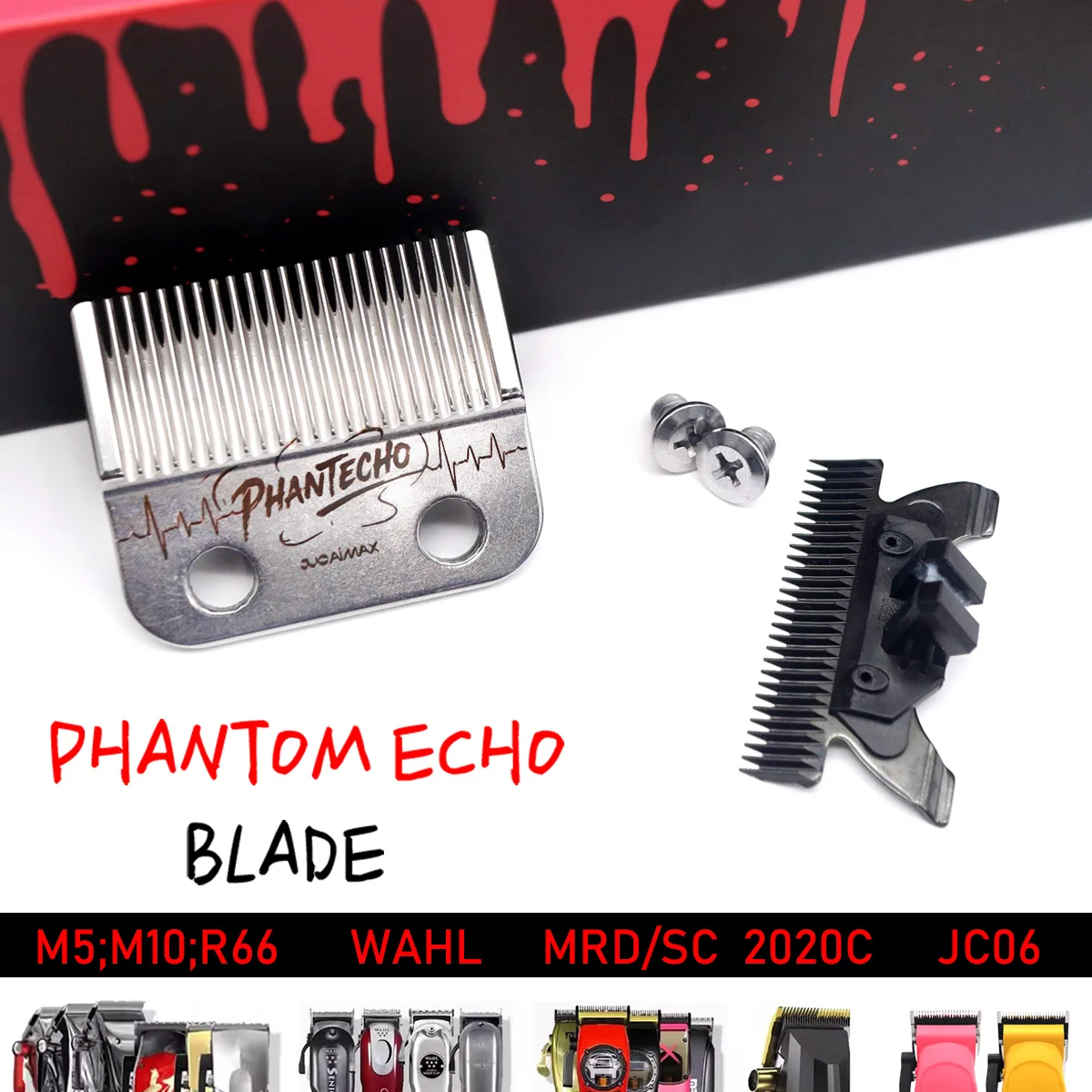 

PHANTECHO Blade For JUCAI JC06 H1 V001 8148 V003 R66 M10 Madeshow Wmark Kulilang Vgr Professional Electric Clipper Blade