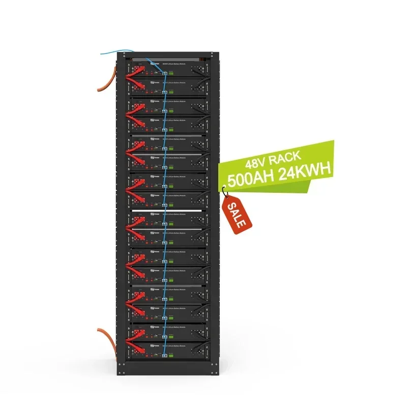 Batteria al litio Dyness 48V 500Ah 24kWh a ciclo profondo Serie rack portatile LiFePO4 per sistemi solari e commerciali