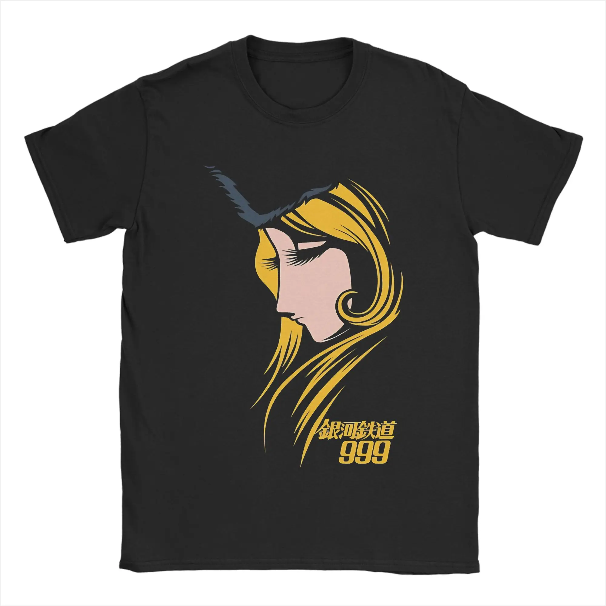 167 maetel galaxy express 999 anime camiseta para homens vintage puro algodão t crewneck manga curta t camisa impressão roupas