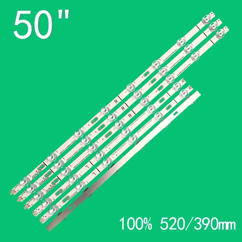 LED Backlight Bar Strip HZ50E3D HZ50A55E 50A52E 50a6100fs 50H78G 50R6090G5ONN 100021258 HD500X1U51-T0 LB5009H V0 HD500X1U51-T0K1