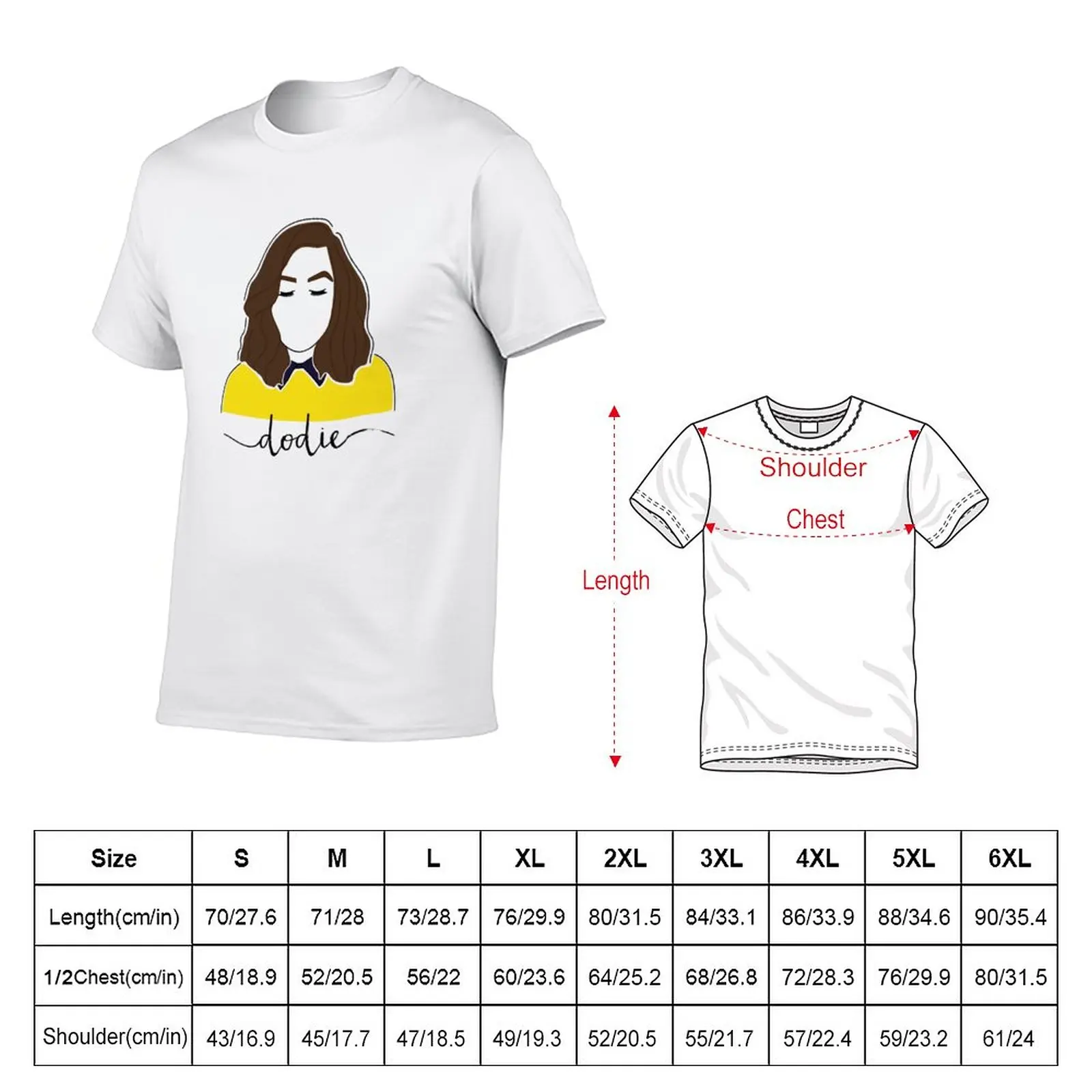 Dodie Clark Portrait (doddleoddle) T-Shirt sweat blanks new edition anime clothes plain t shirts men