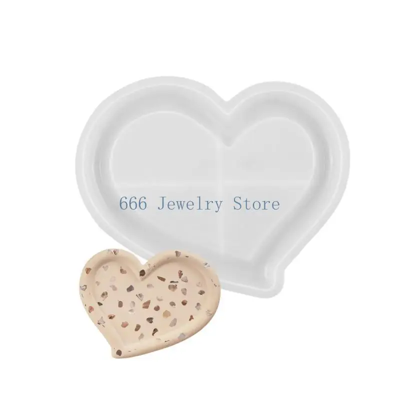 

F2TD Heart Designs Silicone Mold Silicone Plate Moulds for Tray and Dish Making