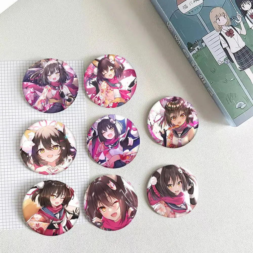 Kuda Izuna Blue Archive Game Round Badge Creative Brooch Clothing Backpack Accessories Lapel Pin