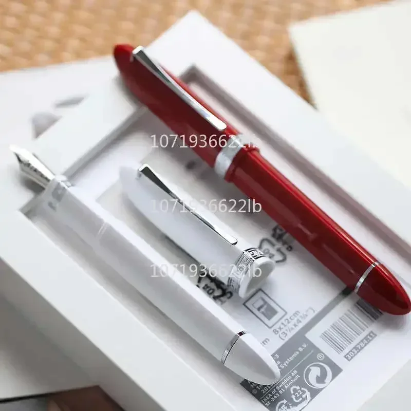 MAJOHN V60 Creative Triangular Piston Resin Fountain Pen Polishing/Long Knife Nib Anti-roll Silky Grip Writing Student Gift