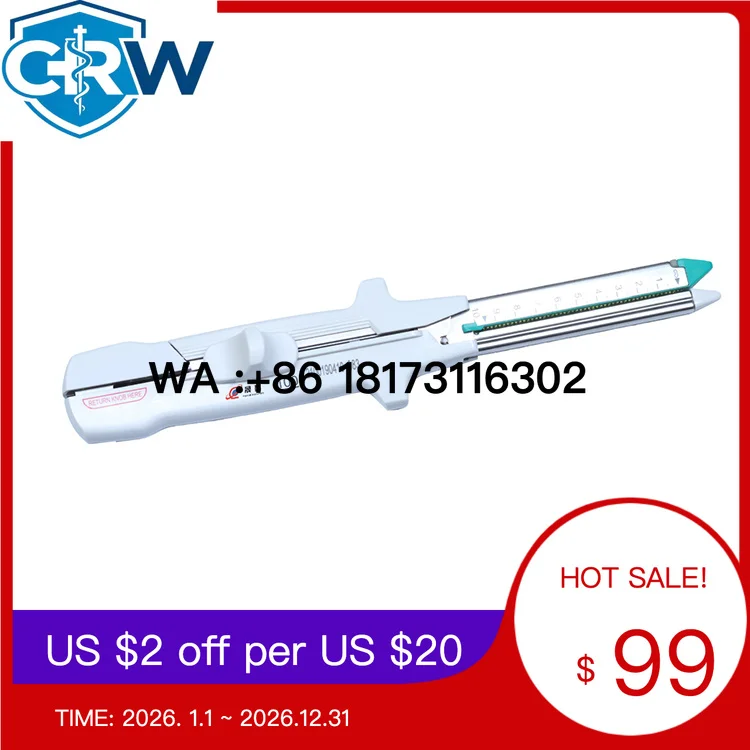 CRW Manual Single Push Double Push Disposable Linear Cutter Stapler with 56/76/100 Staples