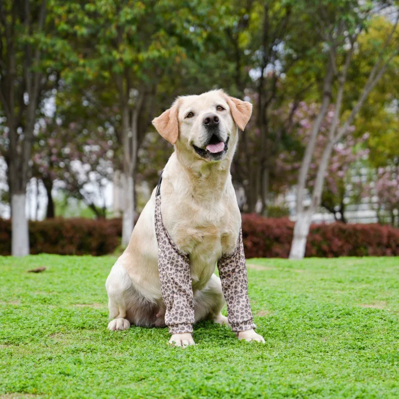 New Pets Knee Pads Dog Elbow Protection Clothes Golden Retriever Labrador Front Leg Joint Protector Keep Away From Dirt And Dust