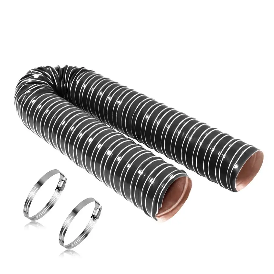 

3in Automotive Air Duct Hose, Length 1 Meter3.3ft, 3 Silicone Flexible Cooling Ducting, 76mm High Heat Brake Exhaust Hose for Ca