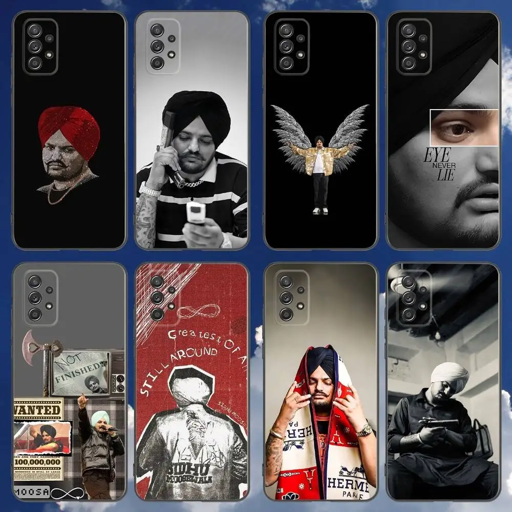 

Sidhu Moose Wala Phone Case For Samsung Galaxy A 91,80,73,72,71,53,52,51,22,5G Shockproof Soft Black Cover