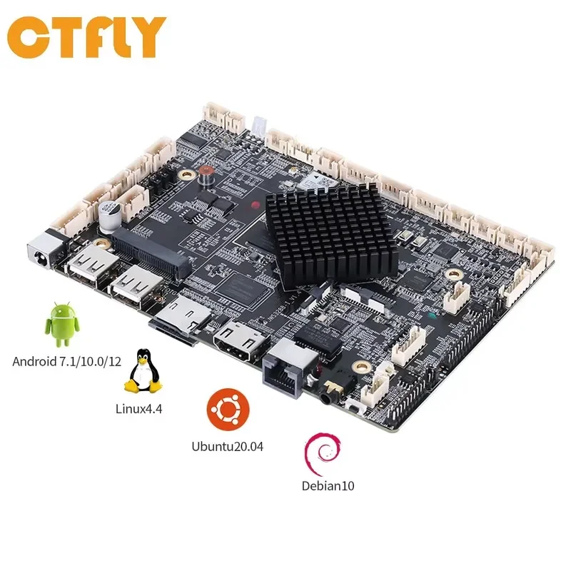 for RK3288 ARM Embedded Industrial Android Linux Board Cortex-A17 Quad Core Rockchip Motherboard for LVDS EDP Display