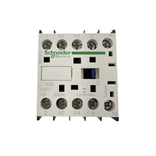 

LC1K09008F7 LC7K09008F7 contactor - 4P (2 NO + 2 NC) - AC-1 = 440 V 20 A - 110 V AC coil