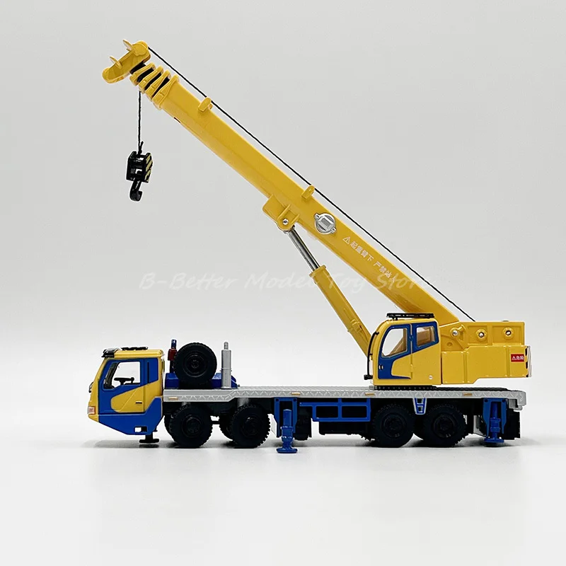 1:55 Diecast Engineering Vehicle Model Toy Crane Truck Lifter Miniature Replica Children Gifts