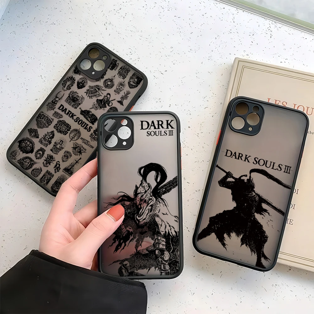 Hot Blood Game Dark Souls Phone Case For Xiaomi Redmi Note 13 12 11 10 10C 10X 9A 9T 9C 8 7 Pro Plus 5G Matte Transparent Cover