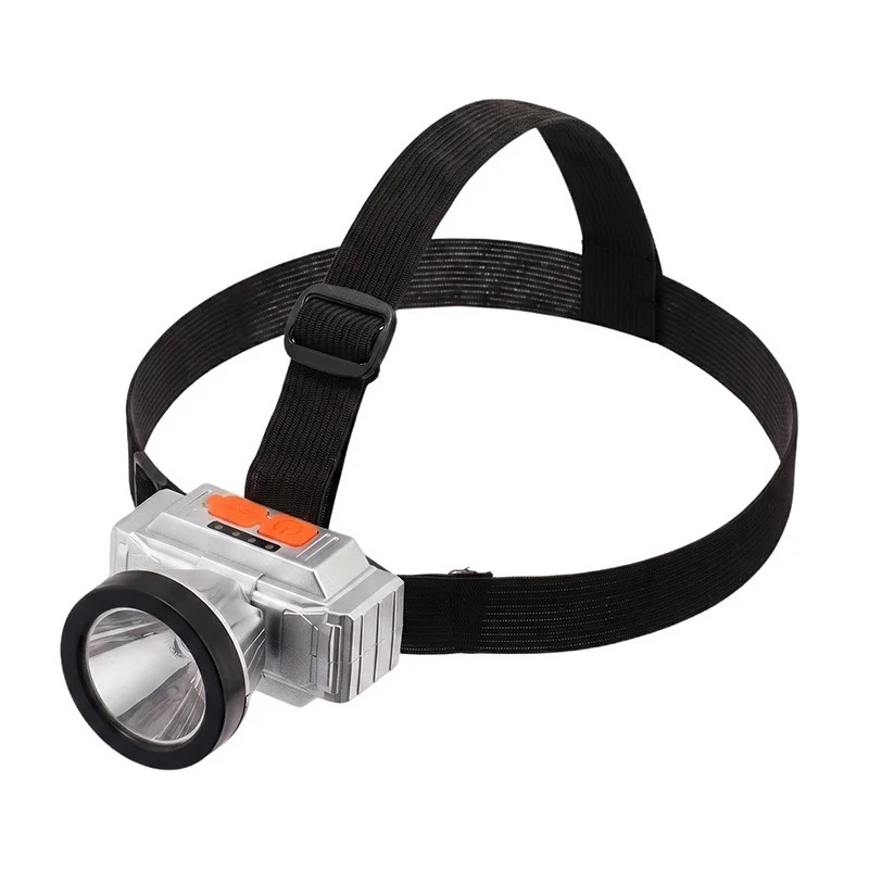 Strong Lighting Headlamp Protective with Built in Large Capacity Battery Power Indicator for Outdoor Hiking Mountaineering