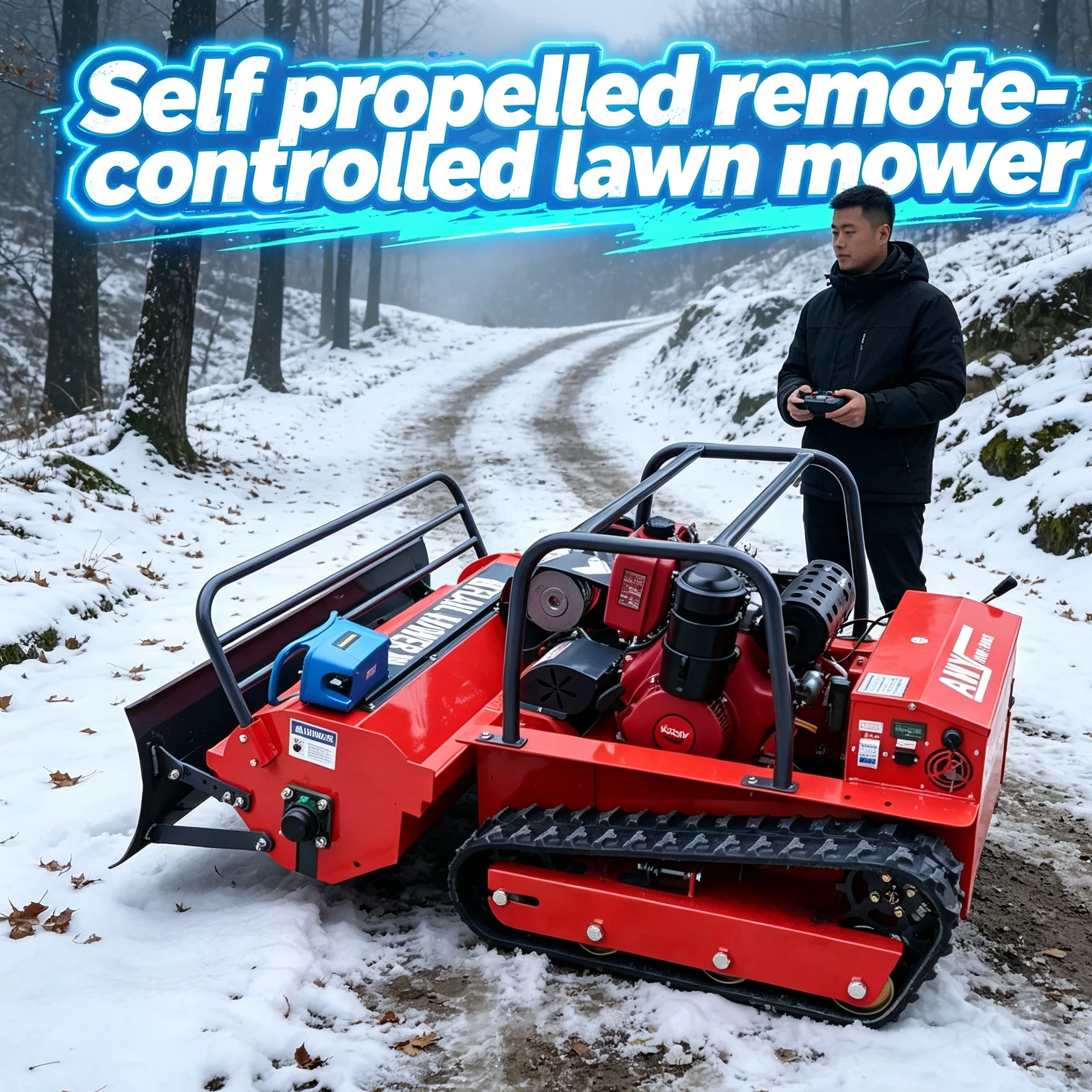 Customized zero turn intelligent lawn mower,self propelled remote‑controlled lawn mower,display screen and optional industrial