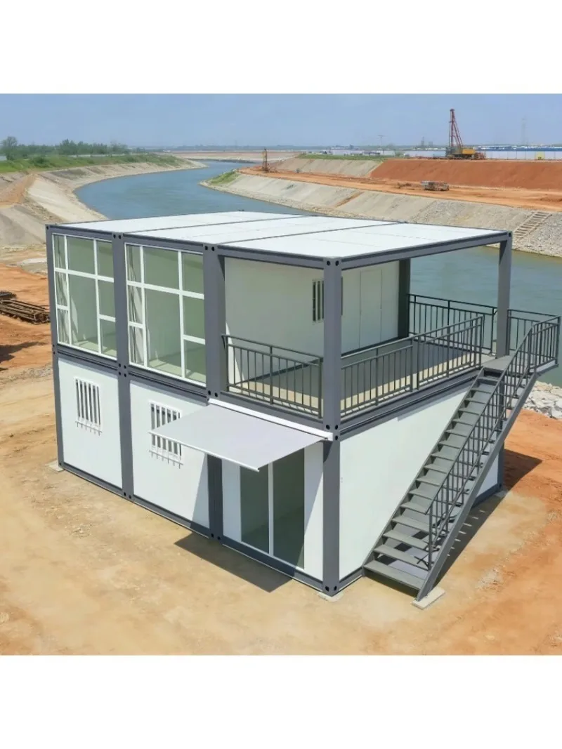 Wind Resistant Folding Container House Sturdy Structure Home For Outdoor Extreme Environment And Long Distance Transport