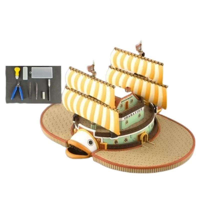 Bandai Assembling Model One Piece Pirate Ship Great Ship Series 10 Sea ​​restaurant Baratie Anime Action Figures Model Boy Gift