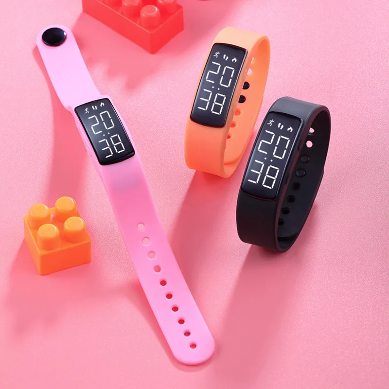 2026 New LED Running Pedometer Smart Watch for Women Men Waterproof Fitness Tracker Swimming Diving Alarm Clock Vibration