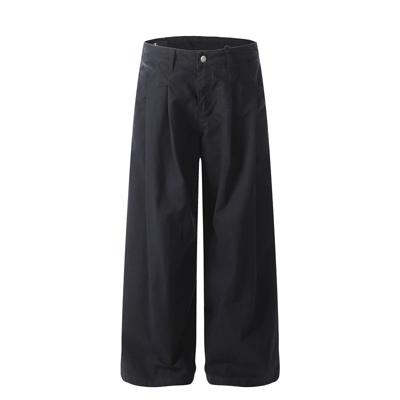 

GXFortune Simple High-End Sensation Commuter Loose Color Work Pants Men's Women's American Drape Wide Leg Casual Pants