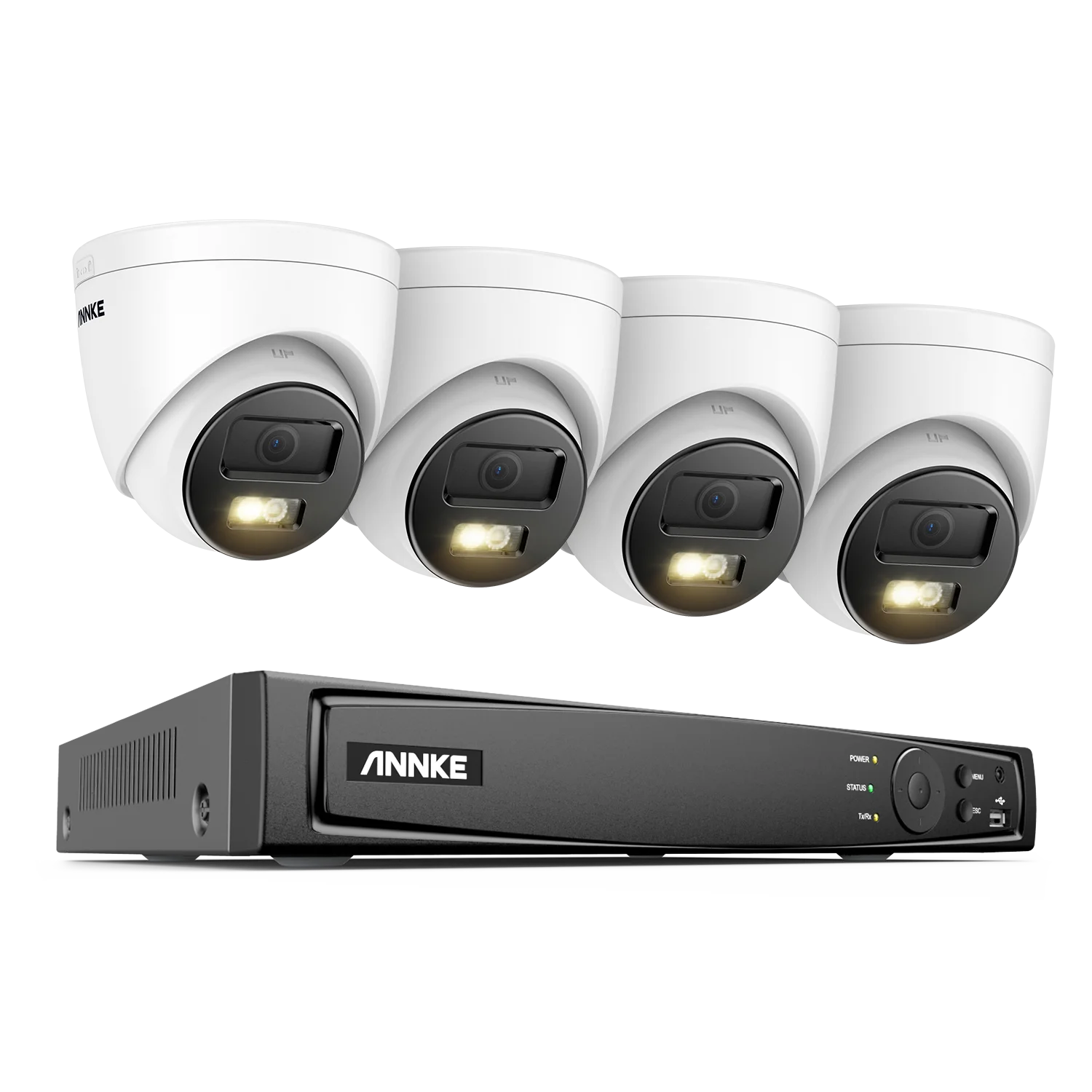 Annke 8ch Nvr 12mp Hd Ip Veiligheidscamera Poe 6K Dual Light Audio Vaste Video Surveillance Menselijk Voertuig Detectie Cctv Systeem