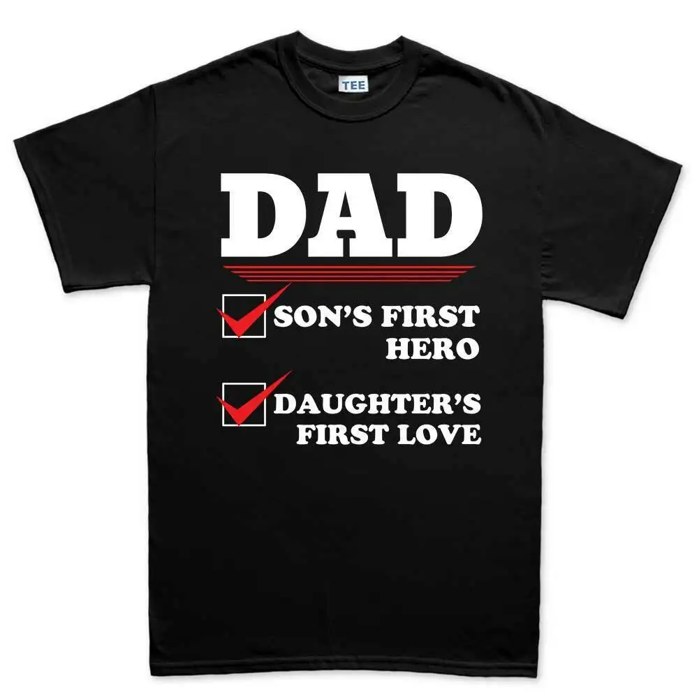 

Dad Hero Son Daughter Father's Day Gift Mens T shirt Tee Top T-shirt