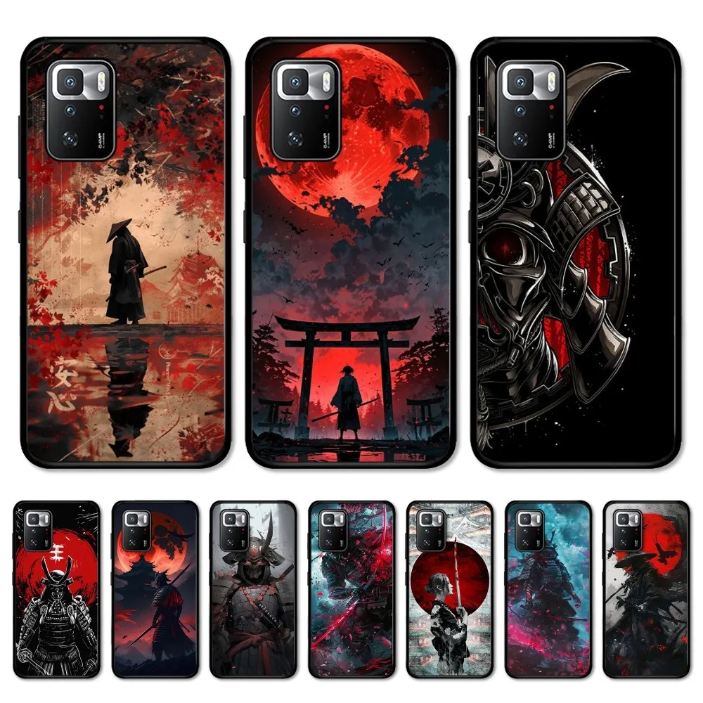 Japanese Samurai Warrior Phone Case For Redmi Note 4 X 5 A 6 7 8 T 9 9S 10 11 11S 11Epro Poco M3 Pro