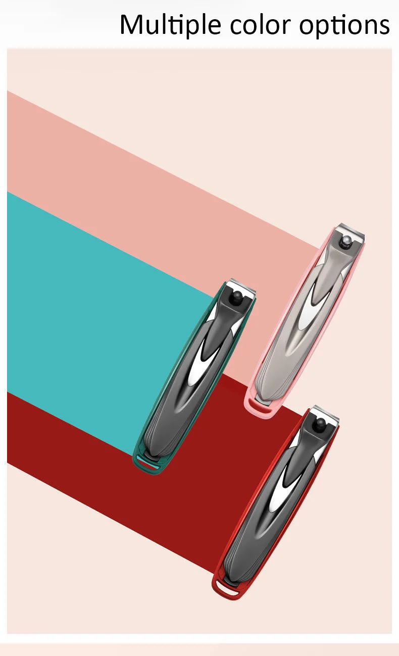 Morandi Bunte Nagelknipser, spritzwassergeschützt, Fingernagelschneider, Edelstahl, Maniküre-Werkzeuge, Nagelschere, abnehmbares Design – Detail 2