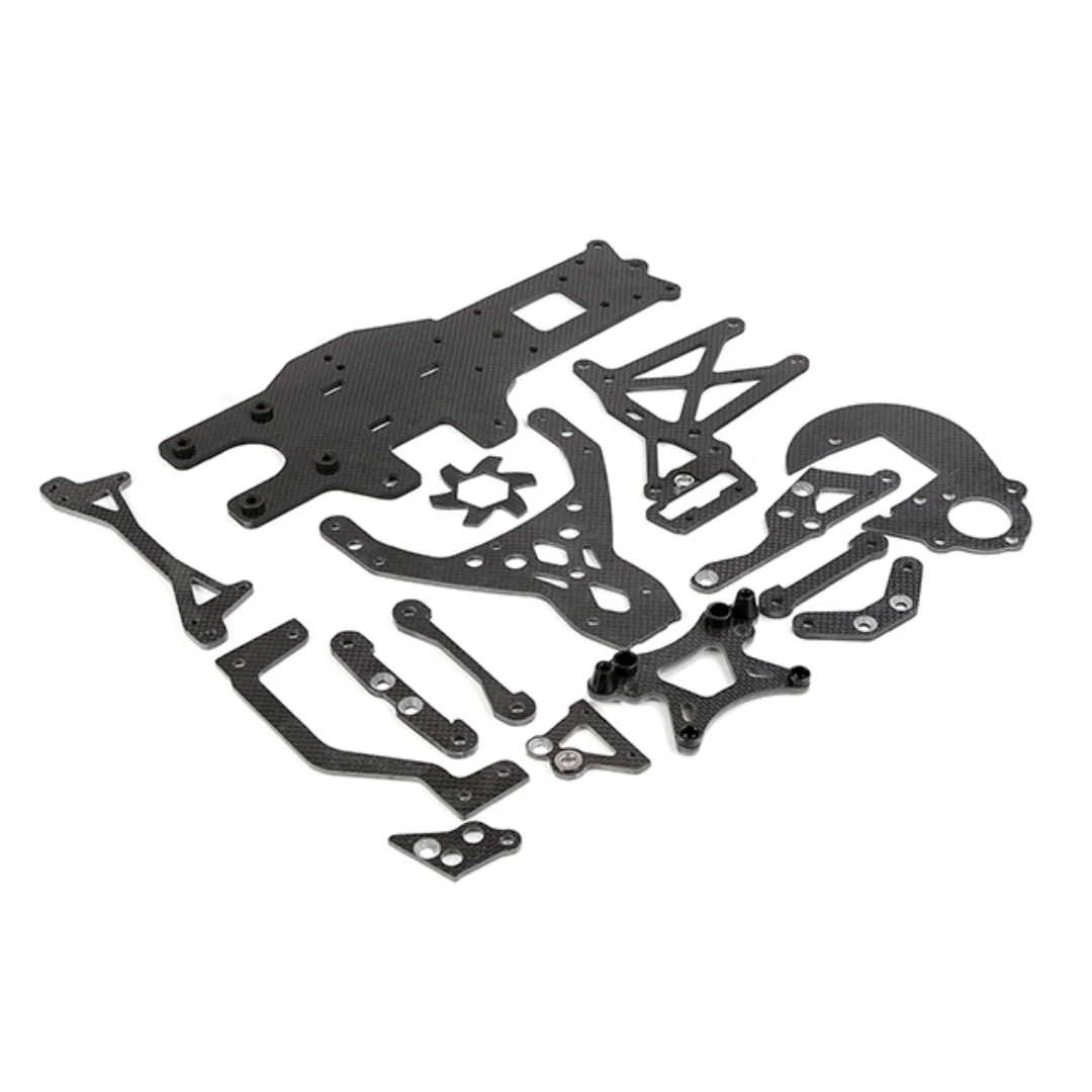 Kit de peças atualizadas do chassi da torre de choque de fibra de carbono para HPI Baja 5B 5T 5SC