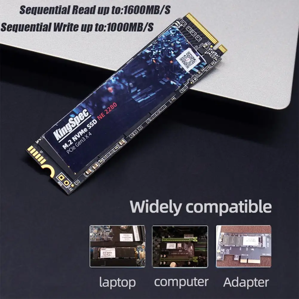 

Hard Drive Disk High-speed Transmission Plug Play M2 NVMe 2280 128/256/512GB 1TB Internal Solid State Drive SSD Hard Drive