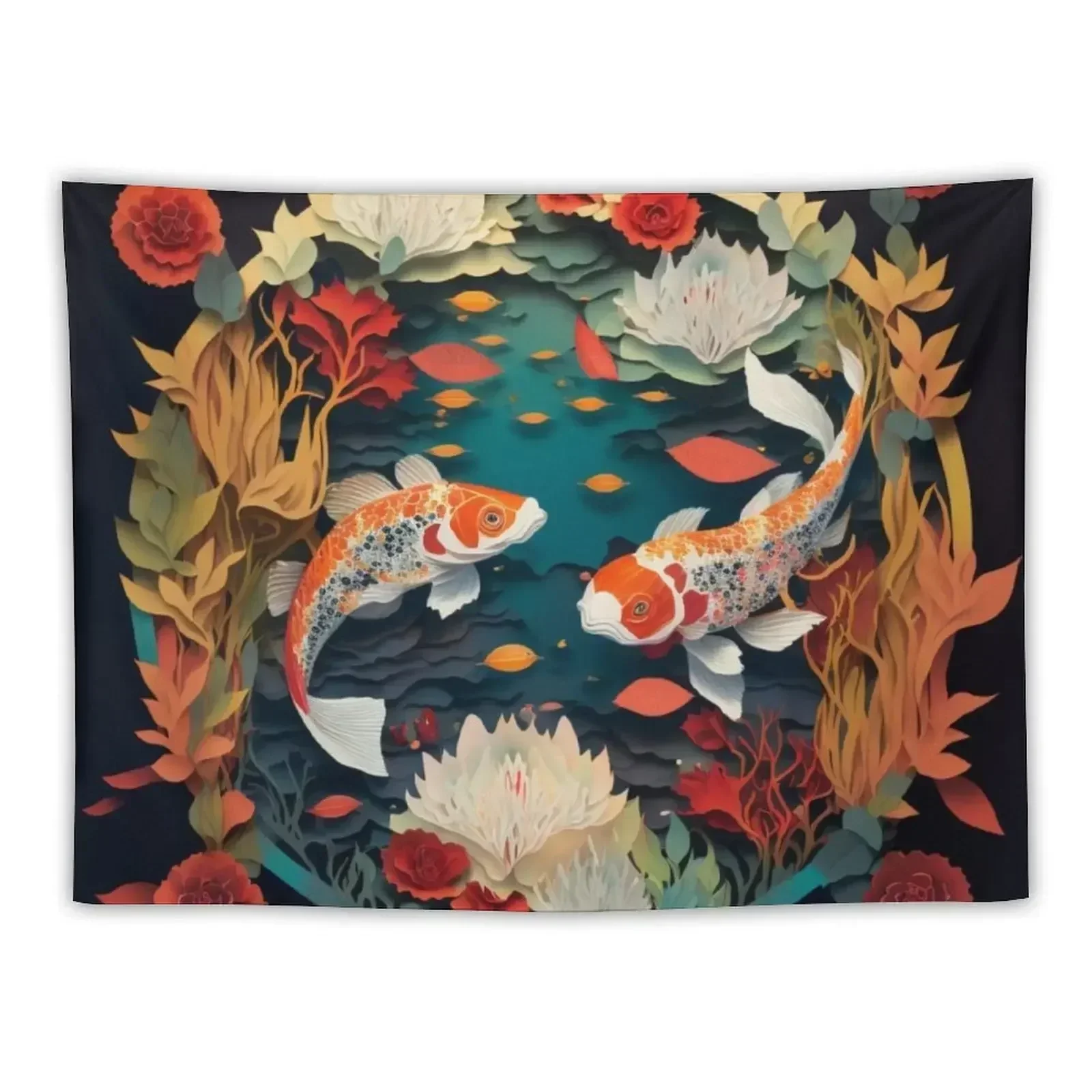 

Koi Tapestry Luxury Living Room Decoration Room Decorations Aesthetics Tapestry
